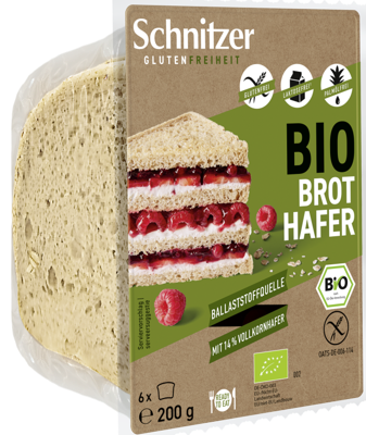 Schnitzer Gluten Freiheit Bio Brot Hafer