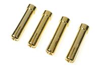 Goudstekker 4mm vrouw > 5mm man (4 stuks) - thumbnail