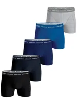 Boxershorts 5-pack heren onderbroeken Blue Depths - Solid - Katoenen heren ondergoed - Multipack - thumbnail
