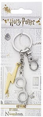 Harry Potter Keychain Lightening Bolt & Glasses (silver plated) Harry Potter Keychain Lightening Bolt & Glasses (silver plated)