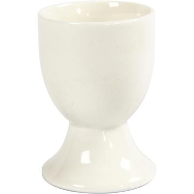 Creativ Company Eierdop, h: 6,5 cm, off-white, 12 stuk/ 1 doos