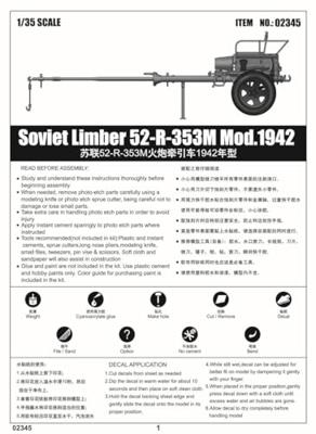 Trumpeter 1/35 Soviet Limber 52-R-353M Mod.1942 Trumpeter 1/35 Soviet Limber 52-R-353M Mod.1942