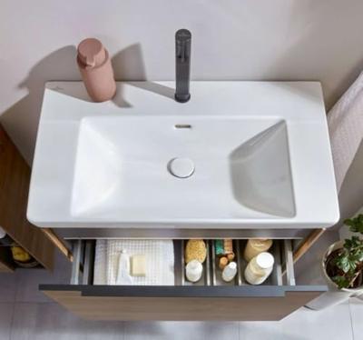 Wastafel Villeroy & Boch Subway 3.0 Met CeramicPlus 1 Kraangat Met Overloop 80x47x16.5 cm Stone White Villeroy & Boch