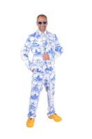 Magic kostuum Delfts blauw - thumbnail
