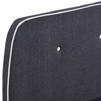 Bedframe stof donkergrijs 160x200 cm - thumbnail