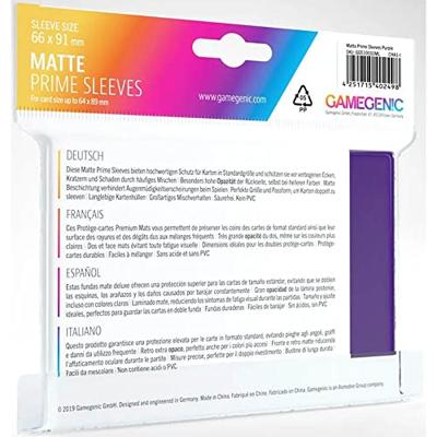 Gamegenic - Sleeves Matte Prime Purple (100 Sleeves) Gamegenic - Sleeves Matte Prime Purple (100 Sleeves)