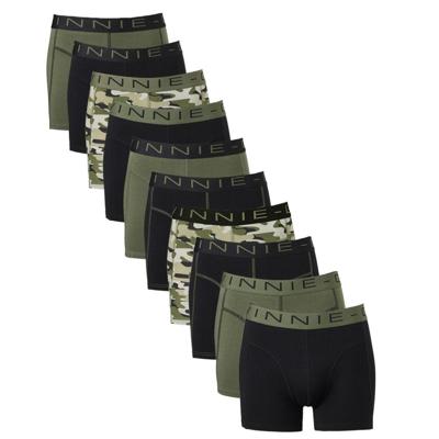 Vinnie-G Boxershorts Voordeelpakket 10-pack Black / Forest Green-M