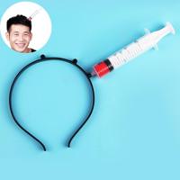 Halloween kostuum partij hele Horror slijtage hoofd Props naald haar Hoop spelshow Supplies - thumbnail