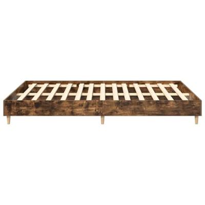 Bedframe zonder matras 150x200 cm spaanplaat gerookt eiken