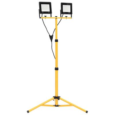 VidaXL Spotlight met statief led 2x50 w koudwit