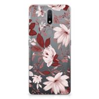 Smartphone hoesje Nokia 2.4 Watercolor Flowers - thumbnail