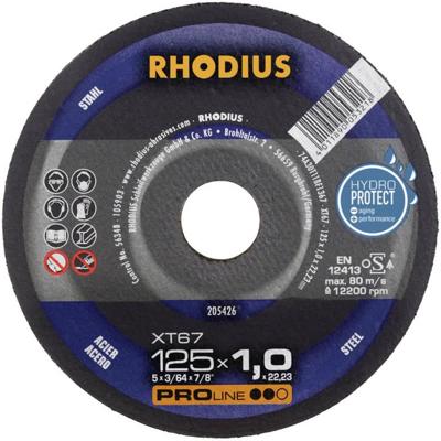 Rhodius XT67 205711 Doorslijpschijf recht 230 mm 1 stuk(s) Staal