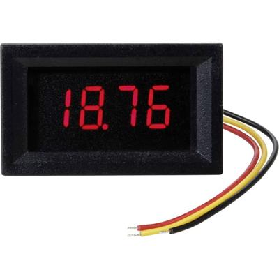 TRU COMPONENTS TC-VL4D-RED Digitaal inbouwmeetapparaat