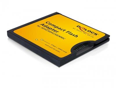 Delock Adapter Serieel [1x CompactFlash - 1x SD-kaartslot] Zwart - thumbnail