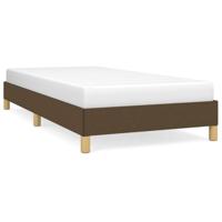 Bedframe zonder matras 80x200 cm stof donkerbruin - thumbnail
