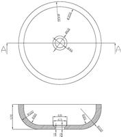 Saqu Nature Collection ronde waskom Ø 40x12 cm natuursteen zwart - thumbnail