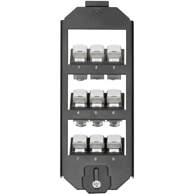 Digitus AN-25179 Keystone vloerhouder 3-voudig Zwart