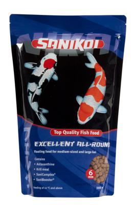 SaniKoi Excellent all-round visvoer 6mm - 3 liter SaniKoi Excellent all-round visvoer 6mm - 3 liter