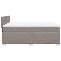 Boxspring met matras stof taupe 160x200 cm - thumbnail