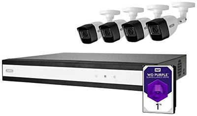 ABUS Performance Line TVVR33842T Analoog, AHD Bewakingscameraset 8-kanaals Met 4 cameras 2560 x 1940 Pixel 1 TB