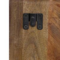 Nachtkastje 50x27x50 cm massief gerecycled hout meerkleurig - thumbnail