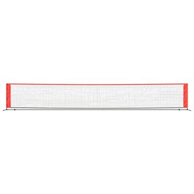 VidaXL Tennisnet 600x100x87 cm polyester zwart en rood
