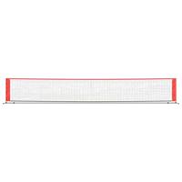 VidaXL Tennisnet 600x100x87 cm polyester zwart en rood - thumbnail