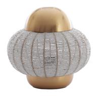 Light & Living Tafellamp 'Cetara' Kralen, 26cm, kleur Zilver/Brons - thumbnail