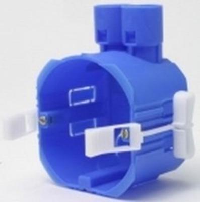 ABB HAF HW52-F enkele hollewand inbouwdoos - 50mm - rond - blauw