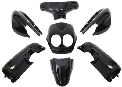 Edge Plaatset 9-delig voor yamaha neo's - bouwjaar 2008 - 2011 - 2 en 4 takt model - metallic zwart Edge Plaatset 9-delig voor yamaha neo's - bouwjaar 2008 - 2011 - 2 en 4 takt model - metallic zwart