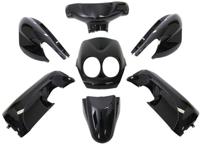 Edge Plaatset 9-delig voor yamaha neo's - bouwjaar 2008 - 2011 - 2 en 4 takt model - metallic zwart - thumbnail