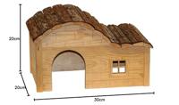 KERBL Nature House 30x20x19cm - Voor knaagdieren - thumbnail