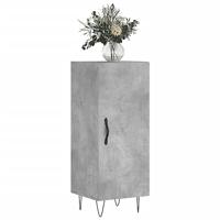 Dressoir 34,5x34x90 cm bewerkt hout betongrijs - thumbnail