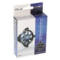NoiseBlocker BlackSilent XS2 PC-ventilator Zwart, Blauw (doorschijnend) (b x h x d) 50 x 50 x 10 mm - thumbnail