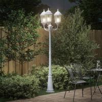 VidaXL Tuinverlichting wit 61 x 53 x 235 cm aluminium en glas - thumbnail