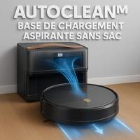 EZICLEAN I-Bot Z5 Connected Robotstofzuiger - 75 min - 2,6Kpa - 60-90m² - Harde vloeren - 0,25L - thumbnail