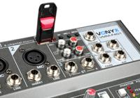 Vonyx VMM-F401 4-kanaals mixer met USB & MP3-speler - thumbnail