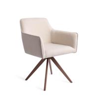 Jesper Home Draaibare Eetkamerstoel 'Hofu' Turn Brown, kleur Enoki - thumbnail