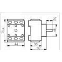 BACO 172000 Schakelblok 25 A Grijs, Zwart 1 stuk(s) - thumbnail