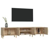 Tv-meubel 180x31,5x40 cm bewerkt hout sonoma eikenkleurig - thumbnail