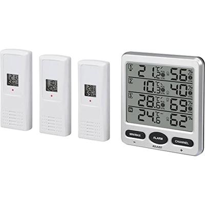 Renkforce TF0073 Draadloze thermo- en hygrometer Zilver