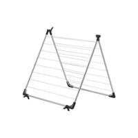 Metaltex Cervino Badkuipdroogrek 10 m Drooglengte Zilver/Zwart - thumbnail