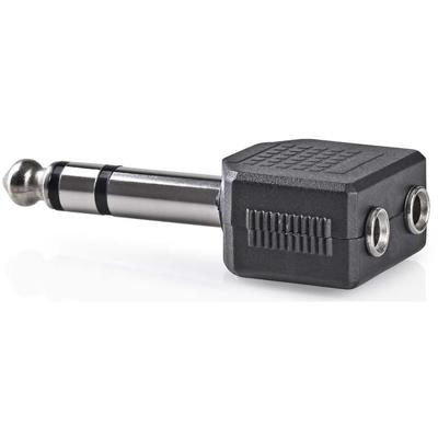 Nedis Stereo-adapter 6,35 mm male naar 2x 3,5 mm female