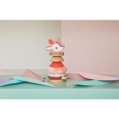 LILLIPUTIENS stapelpiramide rozen LILLIPUTIENS stapelpiramide rozen