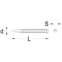 Gedore 99 12-4 - doorslag 8-kant 120 x 12 x 4 mm 8711170 - thumbnail