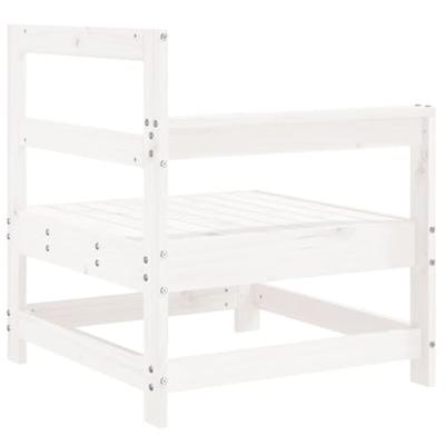 Tuinhoekbanken 2 st massief grenenhout wit