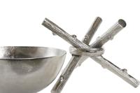 Middenstuk Home ESPRIT Zilverkleurig Aluminium 30 x 30 x 28 cm - thumbnail