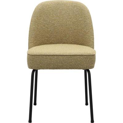 Eetkamerstoel Vogue Lima Curry met zwarte poten Eetkamerstoel Vogue Lima Curry met zwarte poten