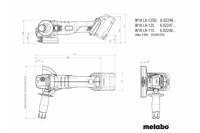 Metabo W 18 L 9-115 602246850 Haakse accuslijper 115 mm 18 V - thumbnail