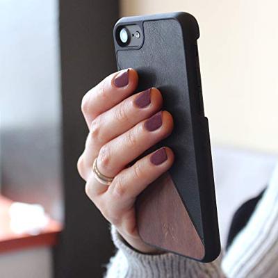 Woodcessories EcoSplit mobiele telefoon behuizingen 11,9 cm (4.7") Hoes Zwart, Walnoot